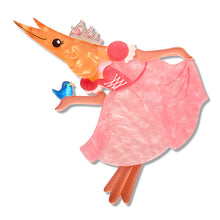 Load image into Gallery viewer, Pascal the Princess Prawn Brooch - Erstwilder Pascal’s Prawn Parade