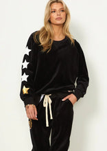 Load image into Gallery viewer, Black Star Velour Sweat - Hammill &amp; Co