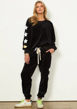 Load image into Gallery viewer, Black Star Velour Sweat - Hammill &amp; Co