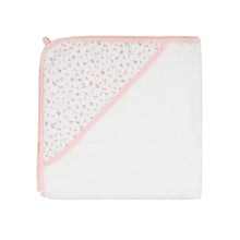 Load image into Gallery viewer, Pink Petals Hooded Baby Towel