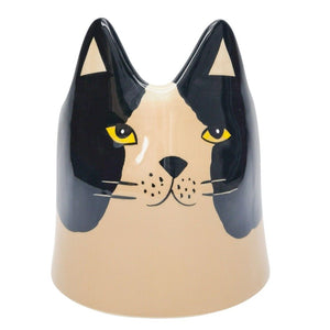 Bailey Cat Planter Black & White 14cm