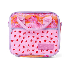 Load image into Gallery viewer, Pink and orange patterned pouch with star design on a white background