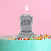 Load image into Gallery viewer, 'Basically Dead' Tombstone Candle