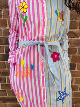 Load image into Gallery viewer, 'Be Happy' Embroidered Cotton Dress
