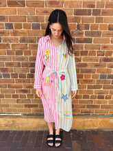 Load image into Gallery viewer, 'Be Happy' Embroidered Cotton Dress
