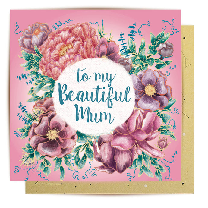 'To my Beautiful Mum' Greeting Card