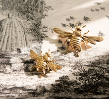 Load image into Gallery viewer, Queen Bee Brass Brooch