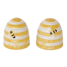 Load image into Gallery viewer, Bee Hive Salt &amp; Pepper Shakers