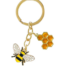 Load image into Gallery viewer, Bee Key Ring