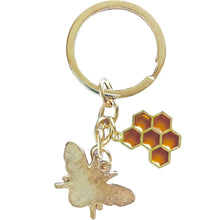 Load image into Gallery viewer, Bee Key Ring