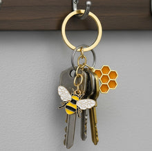 Load image into Gallery viewer, Bee Key Ring