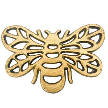 Load image into Gallery viewer, Bee Trivet Aged Brass 20cm