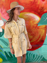 Load image into Gallery viewer, Beige Denim Shirt Dress - By Frankie