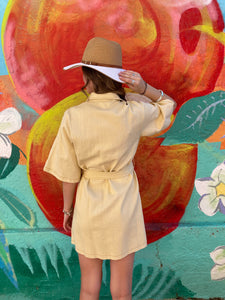 Beige Denim Shirt Dress - By Frankie