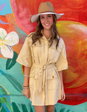 Load image into Gallery viewer, Beige Denim Shirt Dress - By Frankie