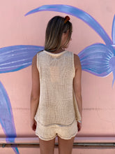 Load image into Gallery viewer, Beige Knit Singlet &amp; Short Set - By Frankie