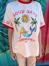 Load image into Gallery viewer, Beige/Red 'Good Days' T-Shirt - By Frankie