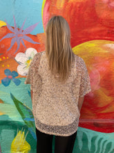Load image into Gallery viewer, Beige Sequin Knit Top - By Frankie