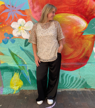 Load image into Gallery viewer, Beige Sequin Knit Top - By Frankie