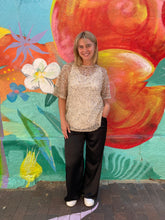 Load image into Gallery viewer, Beige Sequin Knit Top - By Frankie