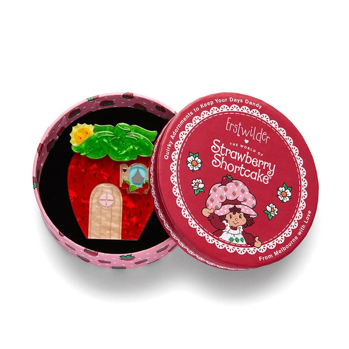 Berry Happy Home Brooch - Erstwilder x Strawberry Shortcake