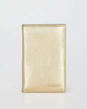 Load image into Gallery viewer, Gold Billy RFID Leather Passport Wallet - Cobb &amp; Co