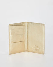 Load image into Gallery viewer, Gold Billy RFID Leather Passport Wallet - Cobb &amp; Co