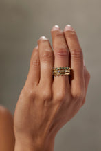 Load image into Gallery viewer, Binded Opal Gold Stacker Ring - ToniMay