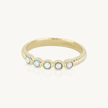 Load image into Gallery viewer, Binded Opal Gold Stacker Ring - ToniMay