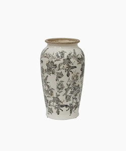 Small Black Floral Vase