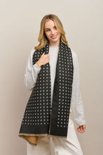 Load image into Gallery viewer, Black Petite Fleur Scarf