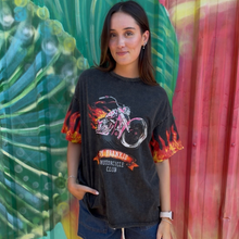 Load image into Gallery viewer, Black 'Motorcycle Club' T-Shirt - By Frankie