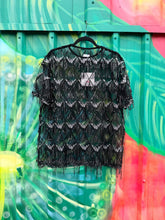 Load image into Gallery viewer, Black Sequin Tassle Top - By Frankie