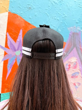Load image into Gallery viewer, Black 'Windsor NSW' Stripe Trucker