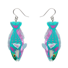 Load image into Gallery viewer, Bleeker's Parrotfish Drop Earrings - Erstwilder Great Barrier Reef