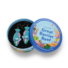 Load image into Gallery viewer, Bleeker's Parrotfish Drop Earrings - Erstwilder Great Barrier Reef