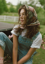 Load image into Gallery viewer, 'Bloom' Large Silk Bandana Scarf - Farmer By Whitney