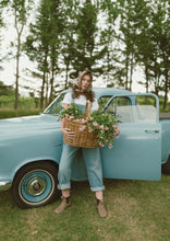 Load image into Gallery viewer, 'Bloom' Large Silk Bandana Scarf - Farmer By Whitney