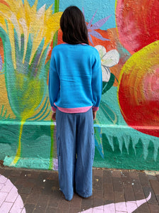 Blue Denim Cargo Pants - By Frankie