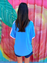 Load image into Gallery viewer, Blue 'Mermaid Aperol Club' T-Shirt - By Frankie