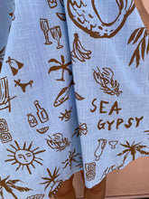 Load image into Gallery viewer, Blue Sea Gypsy Mini Dress - By Frankie