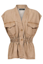 Load image into Gallery viewer, Fawn Bodhi Denim Vest - eb + ive