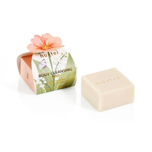 Load image into Gallery viewer, Peach Flower Body Cleansing Bar Gift Box - White Florals &amp; French Pear