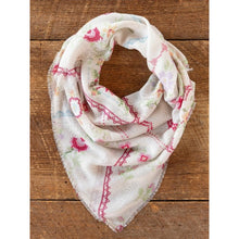 Load image into Gallery viewer, Ivory Harlem Cross Boho Bandana Scarf