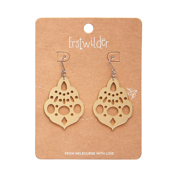 Gold Boho Chandelier Drop Earrings - Erstwilder