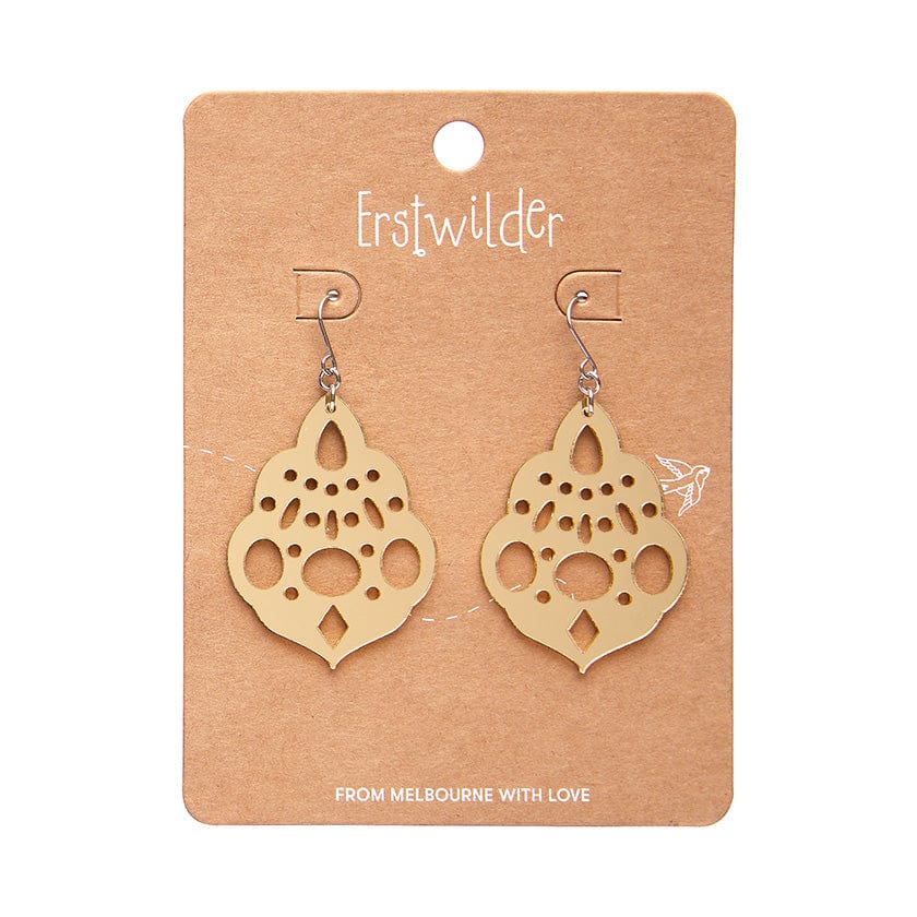 Gold Boho Chandelier Drop Earrings - Erstwilder