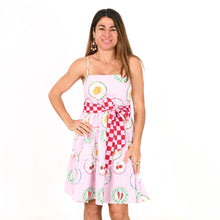 Load image into Gallery viewer, &quot;Olivia&quot; Mini Dress in Bon Appetit Print - Palm Cove