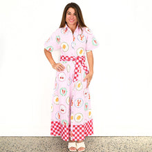 Load image into Gallery viewer, &quot;Willow&quot; Short Sleeve Maxi Dress in Bon Appetit Print - Palm Cove