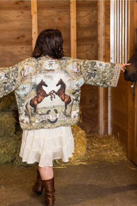 'Born To Run' Pixie Duster Cropped Kimono - Market of Stars