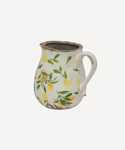 Short Botanical Lemon Jug